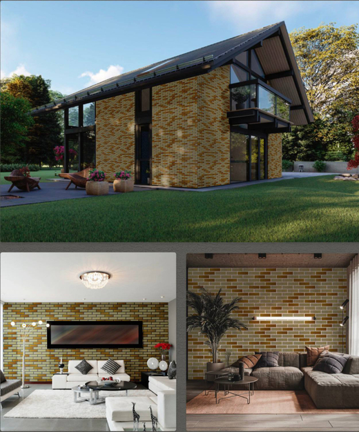 Гибкий кирпич, термопанели