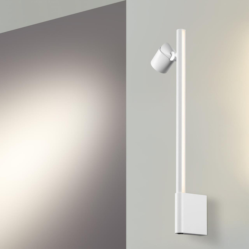 359312 OVER NT24 290 белый Светильник настенный диммируемый (выключатель) IP20 LED 7W+7W 4000K 220-240V FERMO