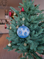 Шар стеклянный "Спас на крови",  ручная роспись