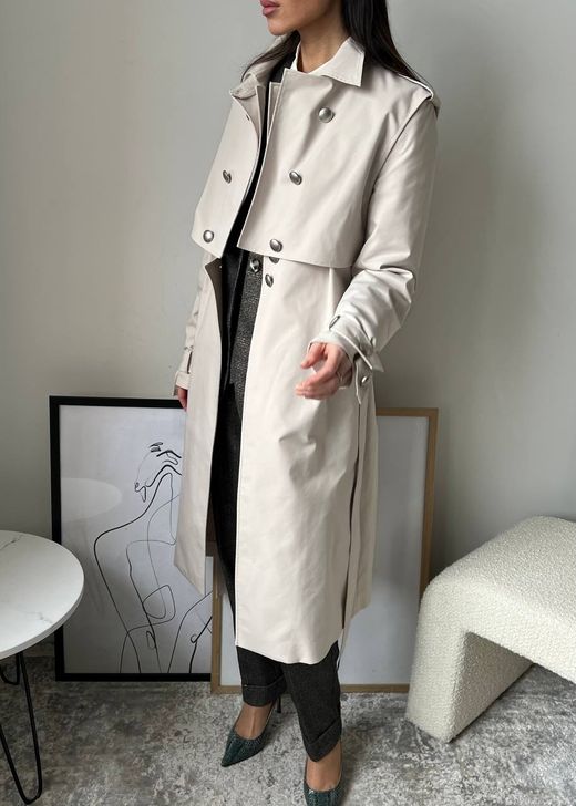 Новый тренч  с кокеткой GeraaBlack , S/M оригинал