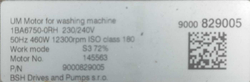 129 Двигатель стиральной машины Bosch 142369 б/у