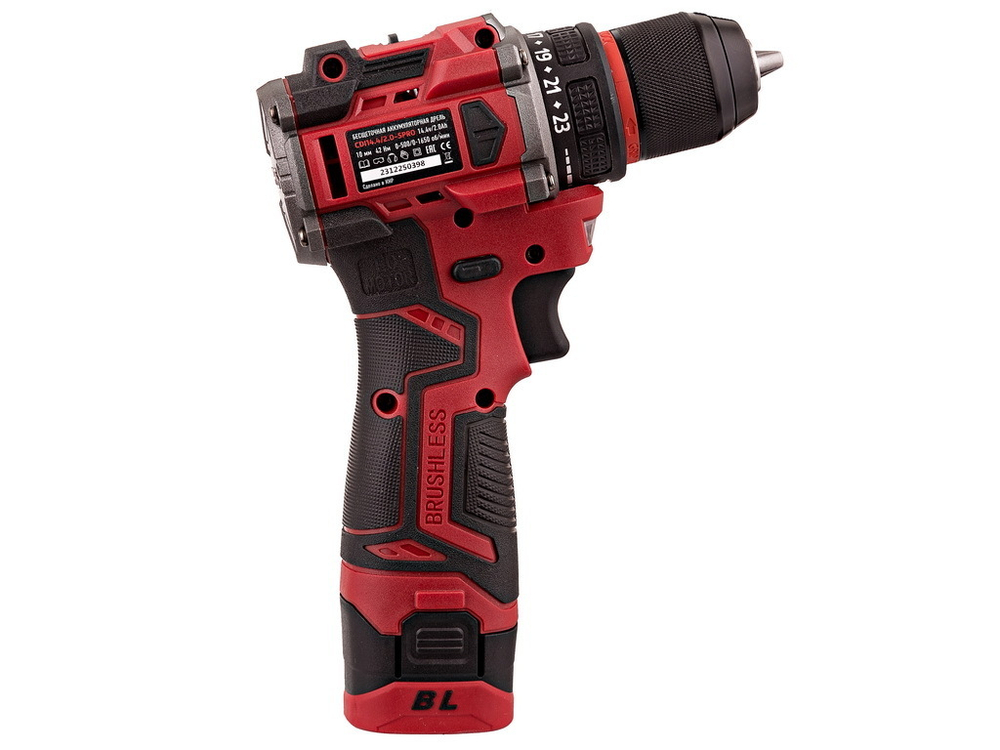 Дрель-шуруповерт аккум бесщет CDI 14,4/2,0-SPRO (42Hm,14,4V) №1 INDUSTRIAL