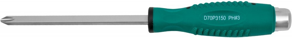 D70P3150 Отвертка стержневая крестовая, ударная, силовая под ключ, PH3х150