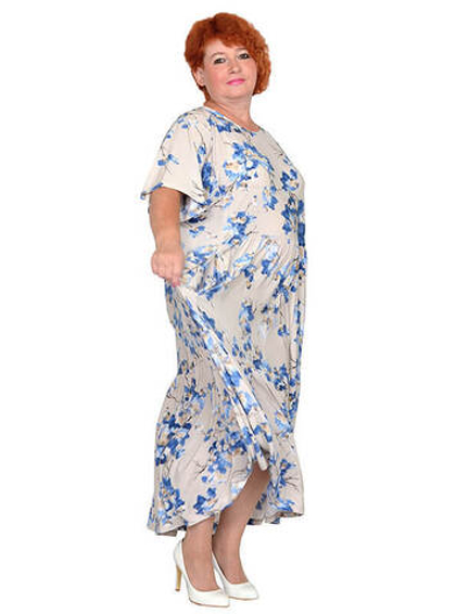 Платье Филомена, синий принт