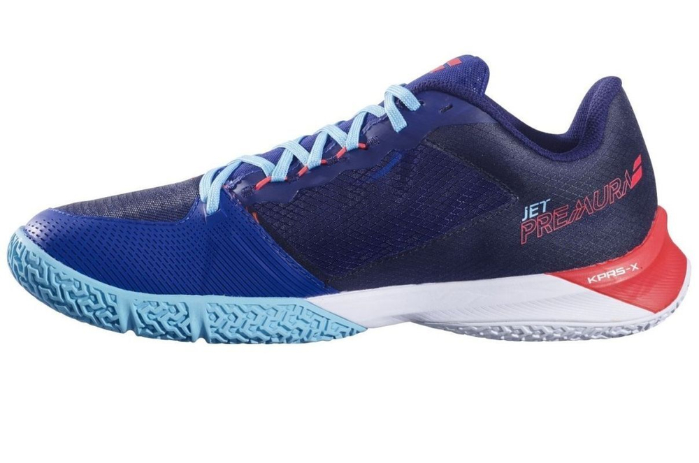 Мужские кросовки для Padel Babolat Jet Premura 2 - blue/poppy red
