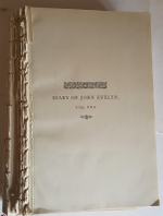 "Дневник Джона Эвелина. (Diary of John Evelyn) Tome 1, 2, 3" 1879 г.  Антикварная книга
