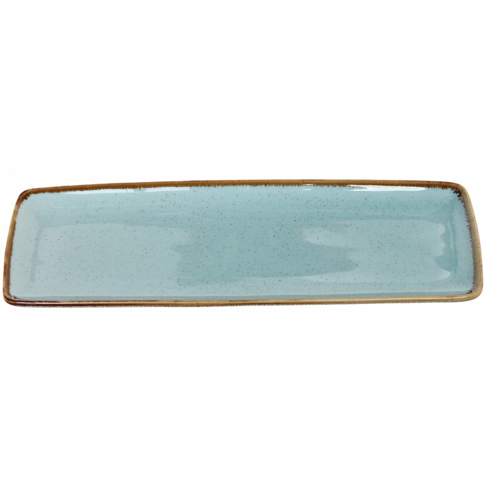 Блюдо керамическое «Tiffany Blue» 31*12*2см