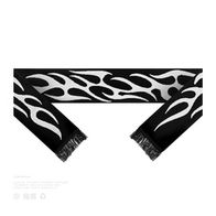 Шарф двусторонний ТАЙНА Трайбл, черный/белый
