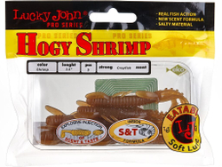 Мягкая приманка Lucky John Series HOGY SHRIMP 3.5in (89 мм), цвет S18, 5 шт.