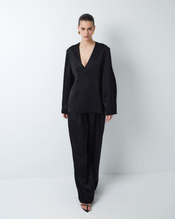 Жакет из шелка и вискозы Берберри черный