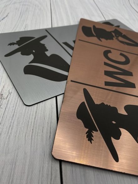 Табличка на туалет WC - 02