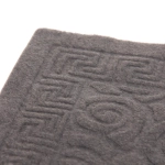 Коврик придверный Селфи 37*57 см завитки серый