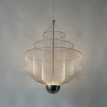 Pendant design lamp  Meshmatics by Moooi D60 (Silver)