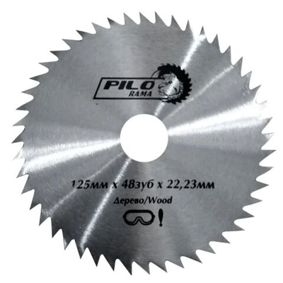 Диск пильный по дереву, Pilorama, 125х22.2 мм, 48зуб, 501248