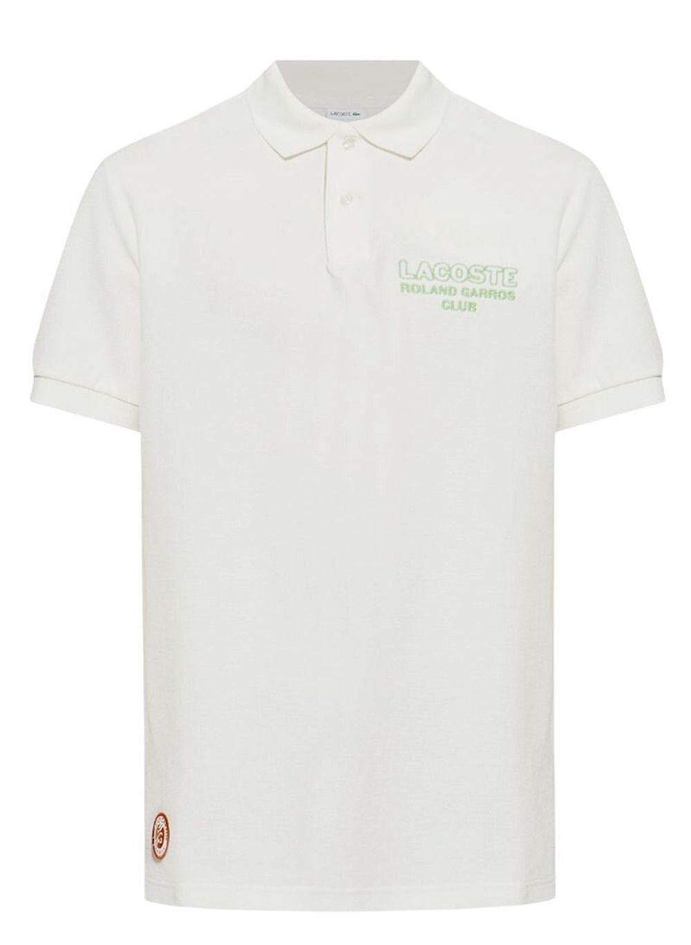 Футболка для девочки теннисная Lacoste Kids Roland Garros Club - белый