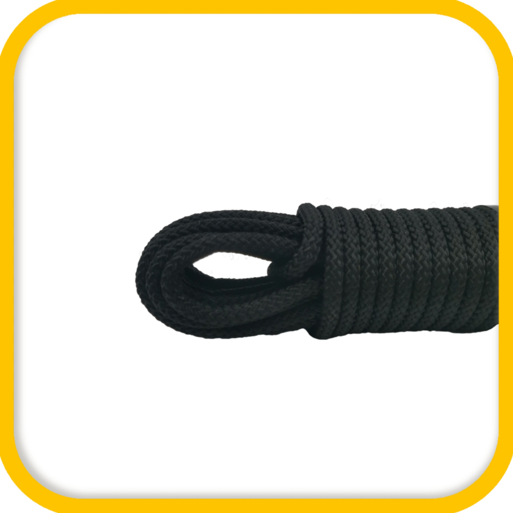 Шнур плетеный UNI-CORD  6,0 мм, (20 м) черный, евромоток