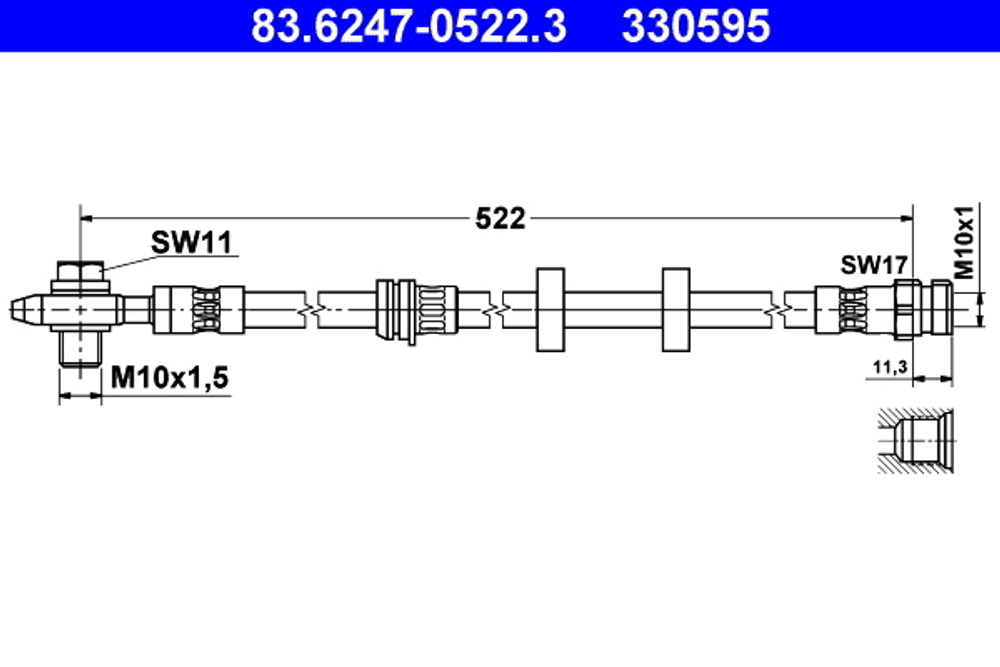 ATE - 83624705223-ATE - Brake Hose
