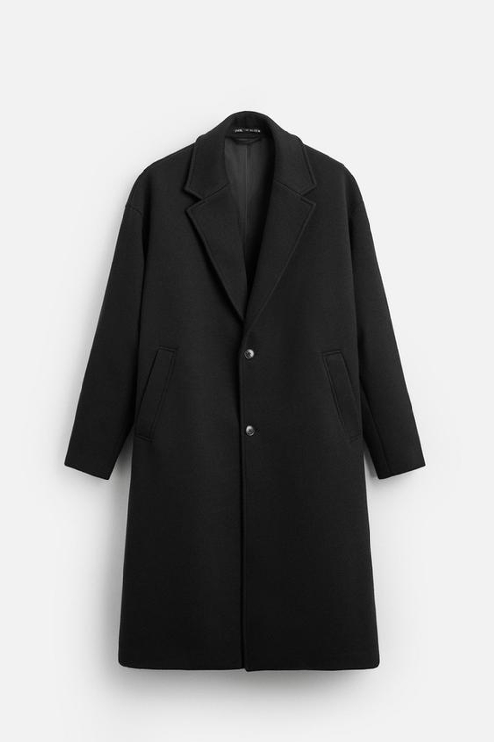 ZARA ПАЛЬТО ОВЕРСАЙЗ, ЧЕРНЫЙ