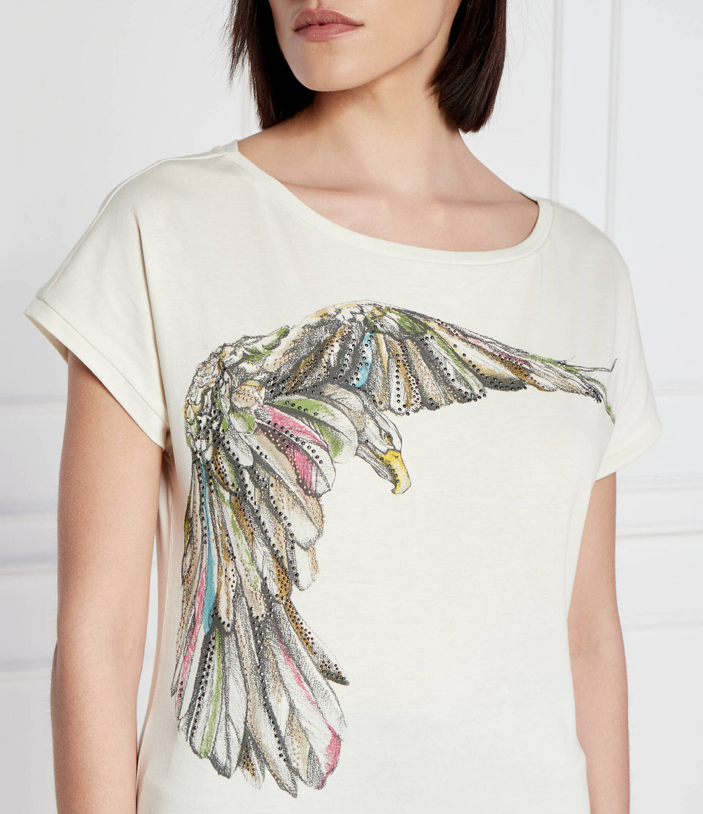 Футболка Aeronautica Militare - экрю(TS2248DJ638)