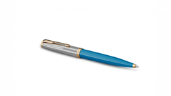 Шариковая ручка Parker 51 Premium Turquoise GT стержень: M, цвет чернил: black, в подарочной упаковке.