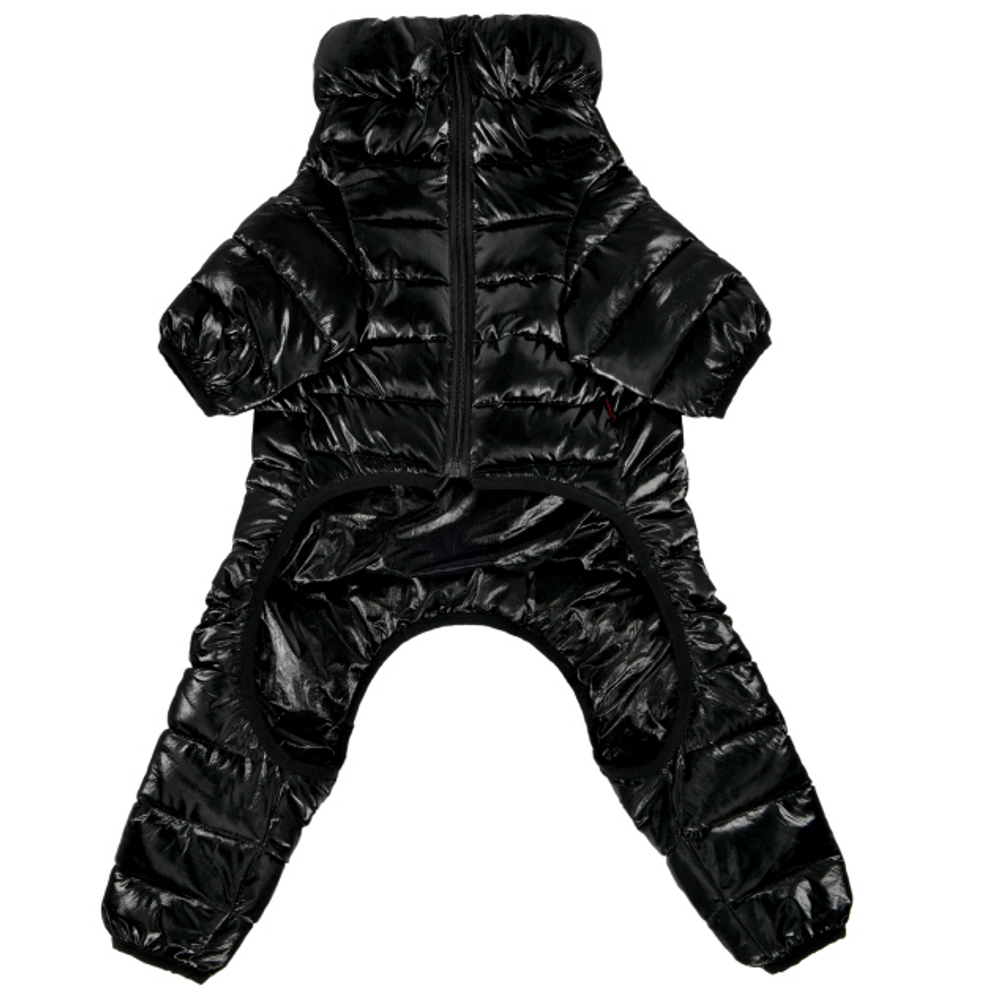 Puppia комбинезон для собак, сверхлегкий "glossy allinone jumper", чёрный, xxl