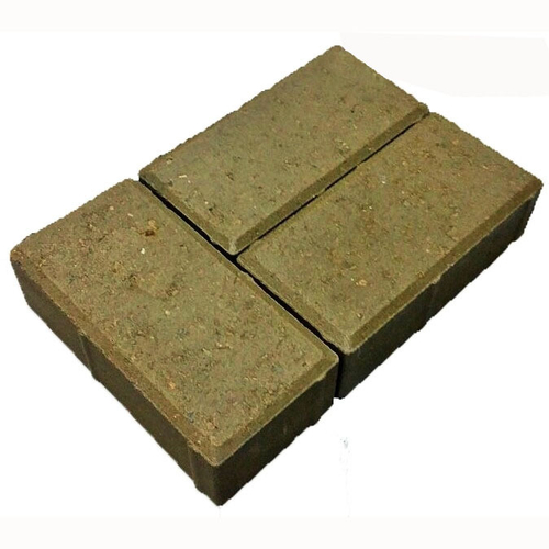 Брусчатка Кирпичик 4 (олива), вибропрессование