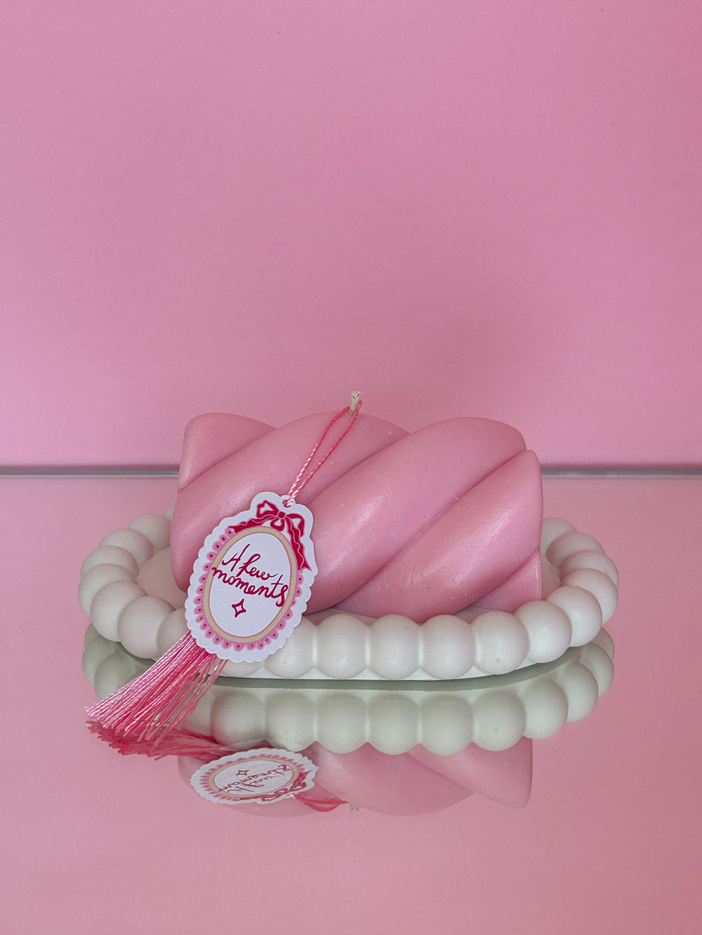 Гелевая ароматическая свеча с подставкой Marshmallow Pop