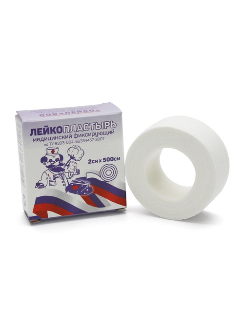 Leiko Пластырь фиксирующий на тканевой основе 2 х 500 см