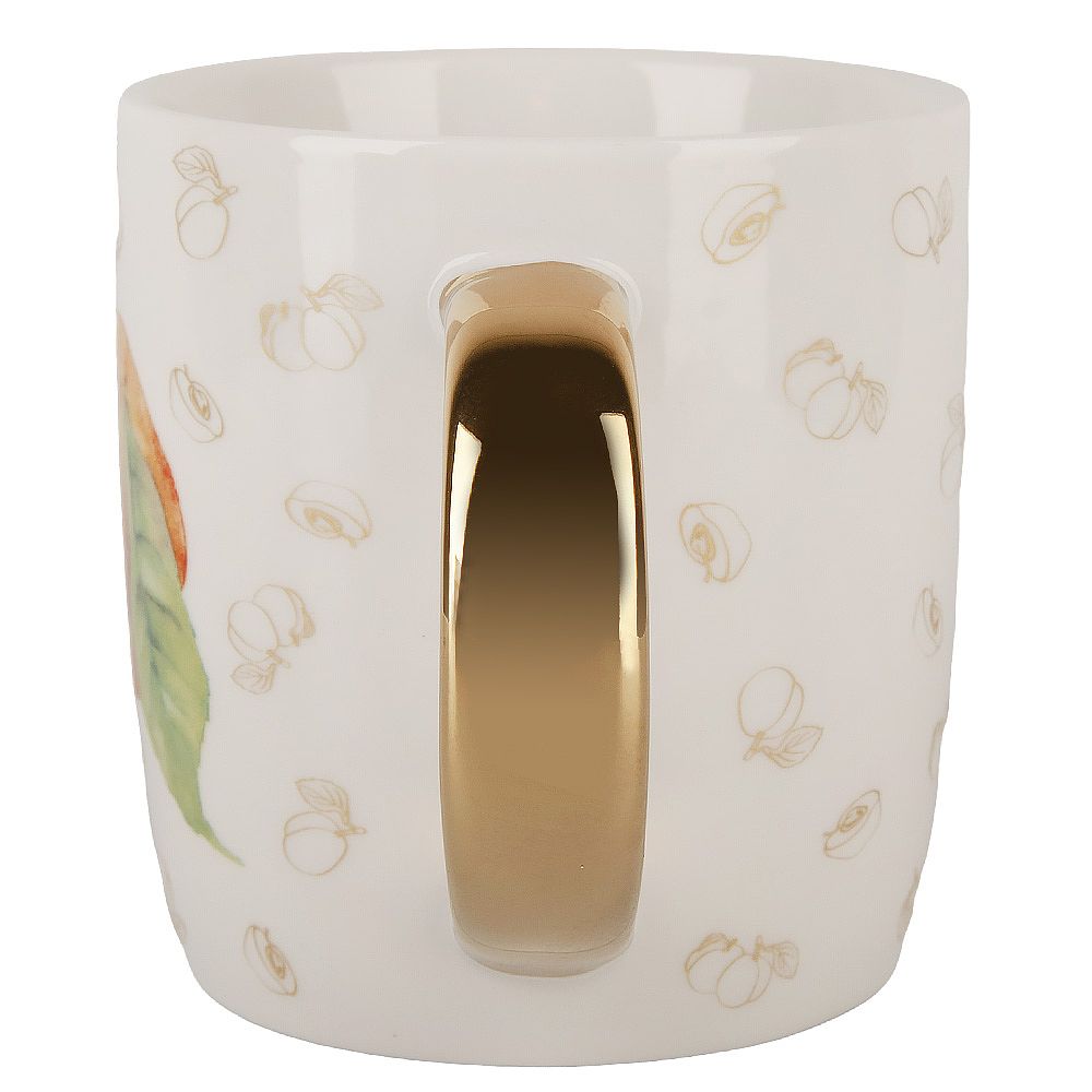 Кружка "Фруктовый сад.Персик" v=350мл (фарфор) (подарочная упаковка)