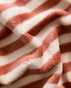 ZARA HOME ДЕТСКОЕ ПОЛОТЕНЦЕ В ПОЛОСКУ, КРАСНОВАТО-КОРИЧНЕВЫЙ