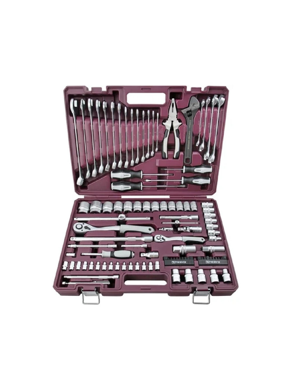 Thorvik TS101 Набор инструмента универсальный 1/4", 1/2"DR, 101 предмет