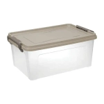 Контейнер для хранения прямоугольный 14л 427х178мм капучино