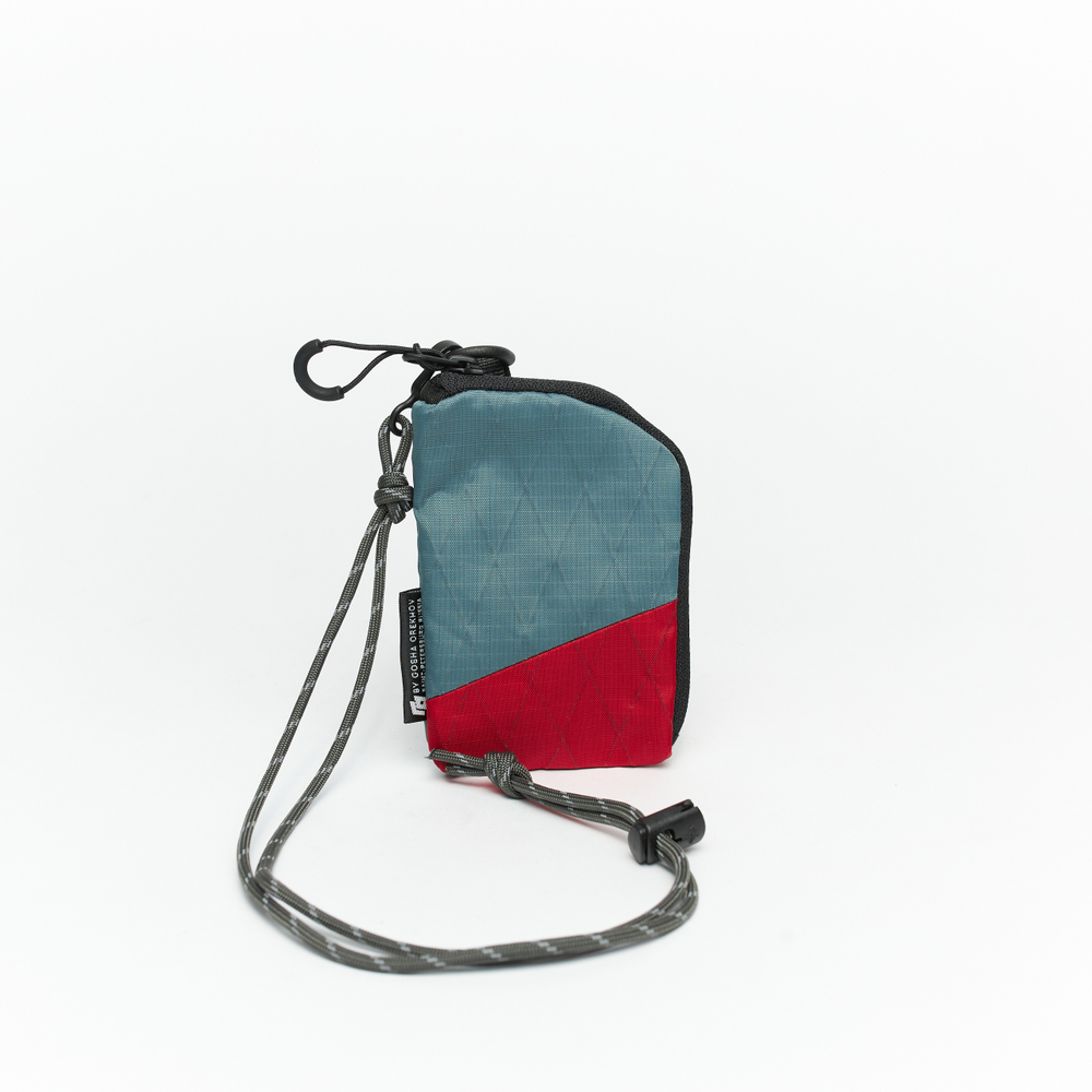 Кошелек Bow Wallet серый/красный