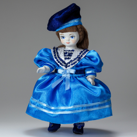Сувенирная кукла Маленькая барышня в матроске