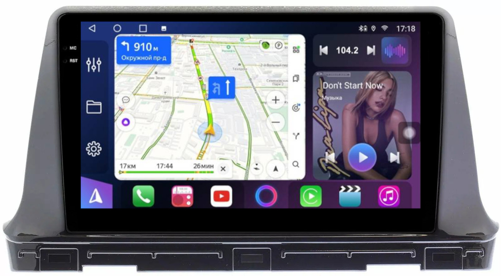 Магнитола для KIA Seltos 2020+ - FarCar 1221M монитор 10.36" QLED на Android 14, TS18, CarPlay, 4G SIM-слот