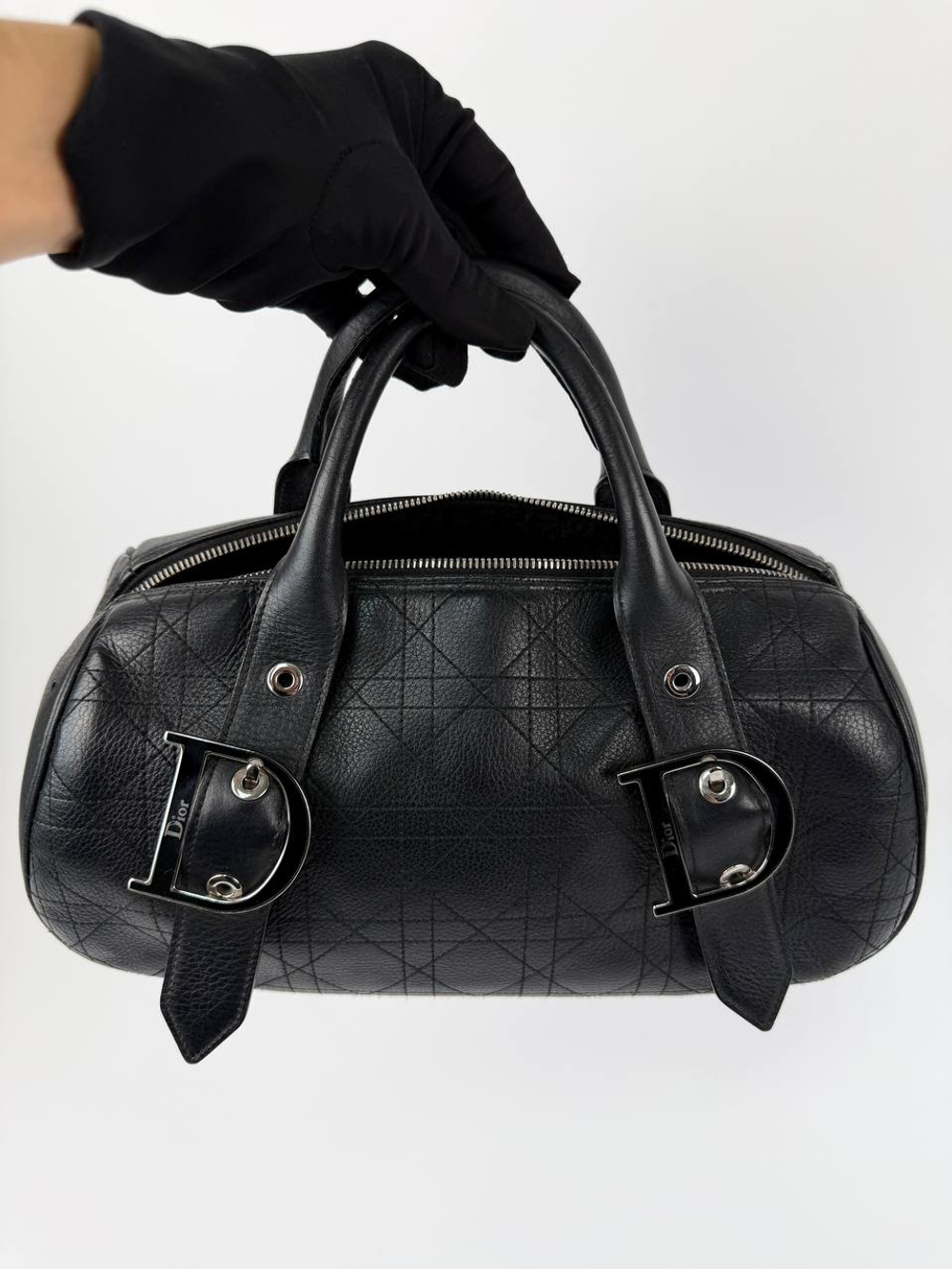 Сумка Christian Dior Cannage D-Buckle Bowling Bag
