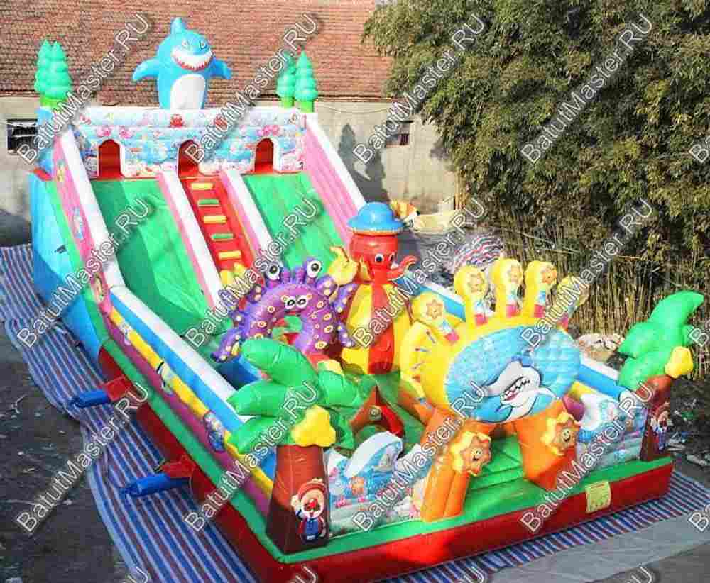 Коммерческий батут "Морские приключения" 12*7*5 м