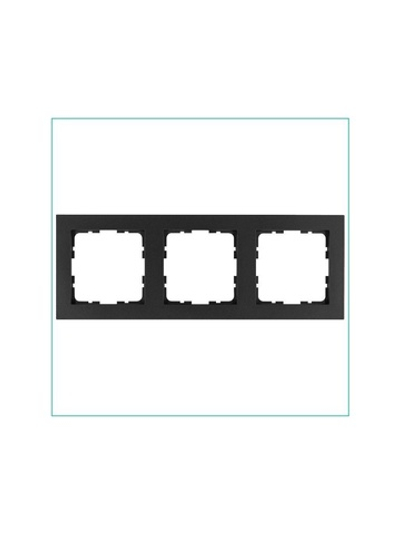 Рамка 3-м G-Classic антрацит Jasmart G1003B