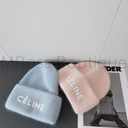 Женская шапка Celine розовая