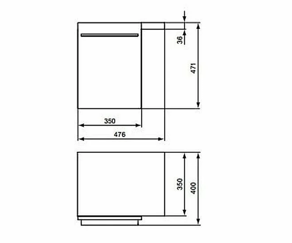 Боковой шкафчик Ideal Standard Daylight K2221EG 35 серый дуб