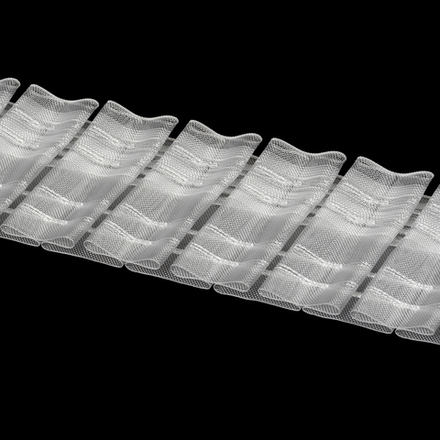 Шторная лента Oz-Is арт. 4398 МР, бантовые складки, коэф сборки 1:3,0, цвет прозрачный (ширина 80 mm)