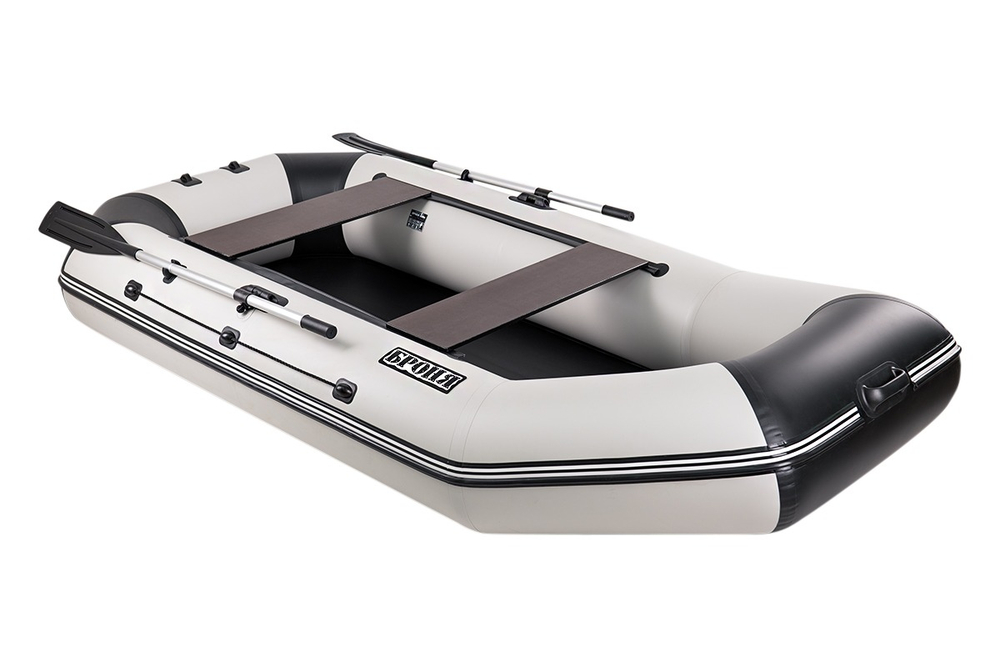 Броня-300 М белый-черный (лодка ПВХ с усилением)