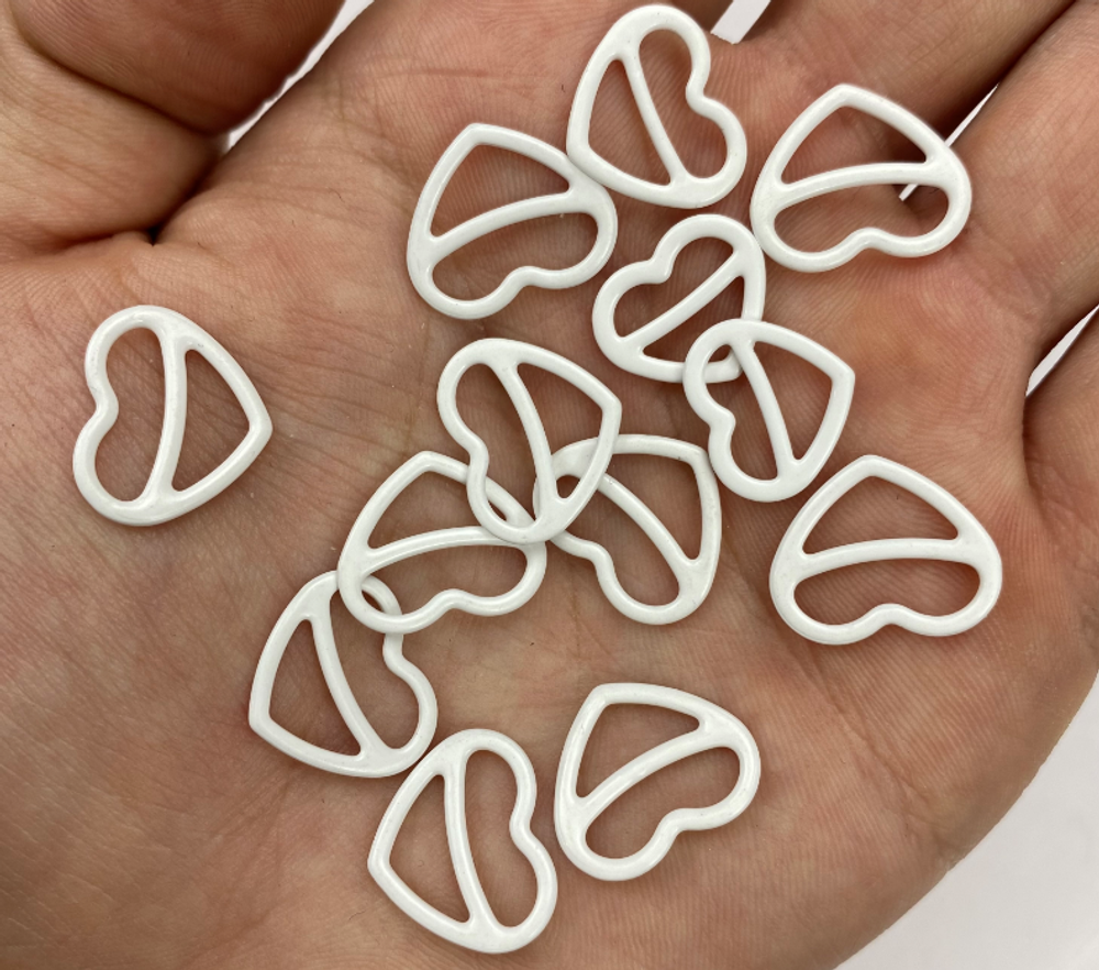 Регулятор-сердечко белый 15 мм