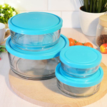 Набор емкостей для хранения продуктов 4 предмета (210мл, 420мл, 840мл, 1500мл) ABAN PLUS