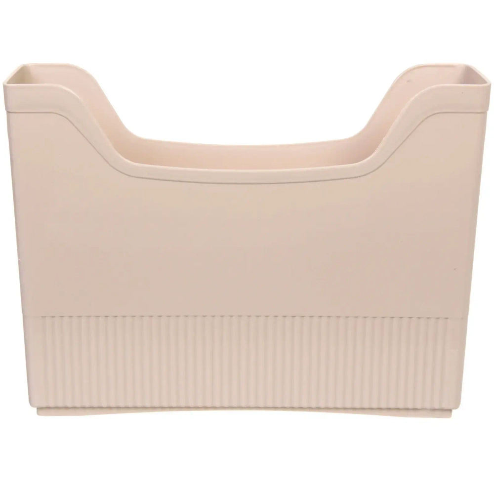 Органайзер - лоток для хранения на колесиках «ИДЕАДОМА», цвет бежевый, 33.6*8.7*25.2см