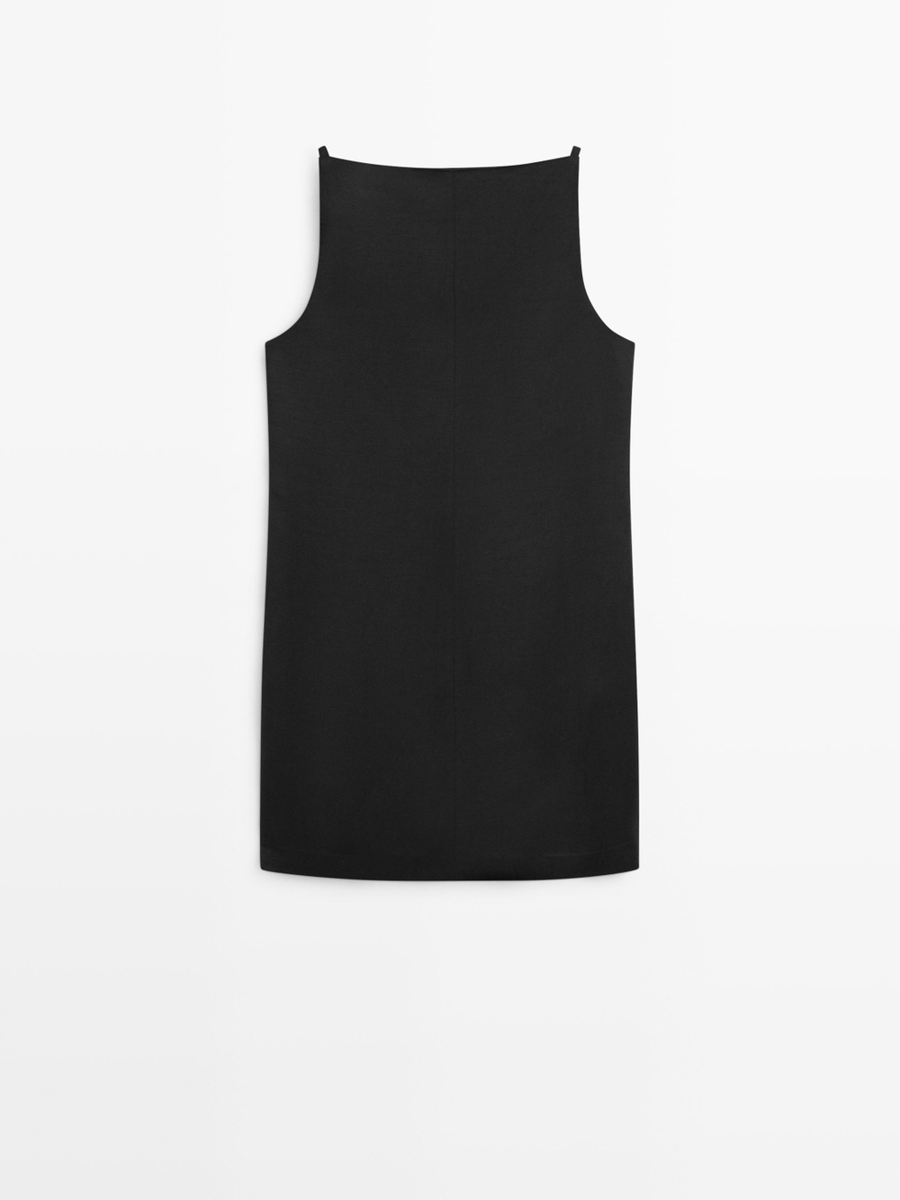 Massimo Dutti Струящееся мини-платье, черный