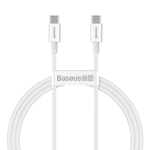 Type-C Кабель Baseus Superior Series Fast Charging Data Cable Type-C to Type-C 100W 1m - White