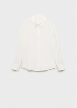 Блузка из струящейся ткани с длинными рукавами