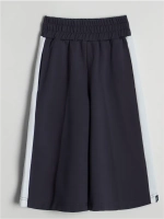 Брюки кюлоты широкие для девочки в школу