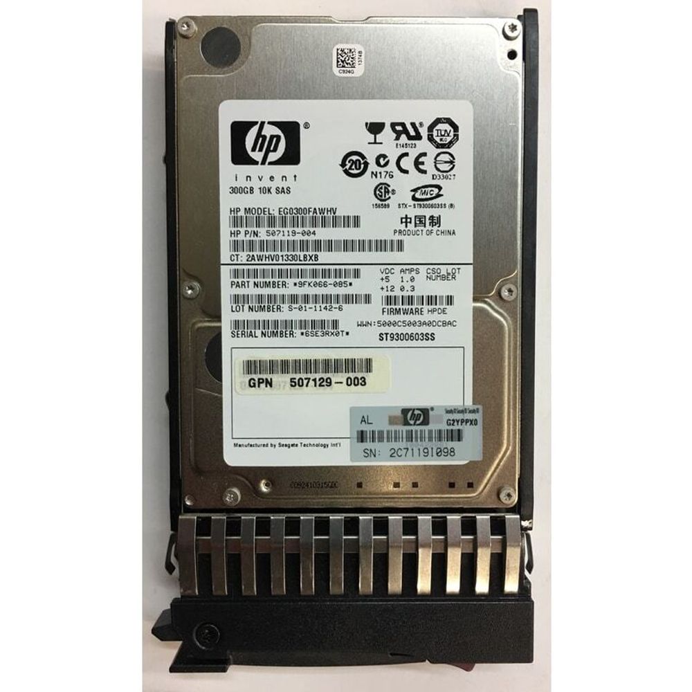 Жесткий диск Seagate 300GB, 3G, SAS, 10K RPM, SFFDP 9FK066-085